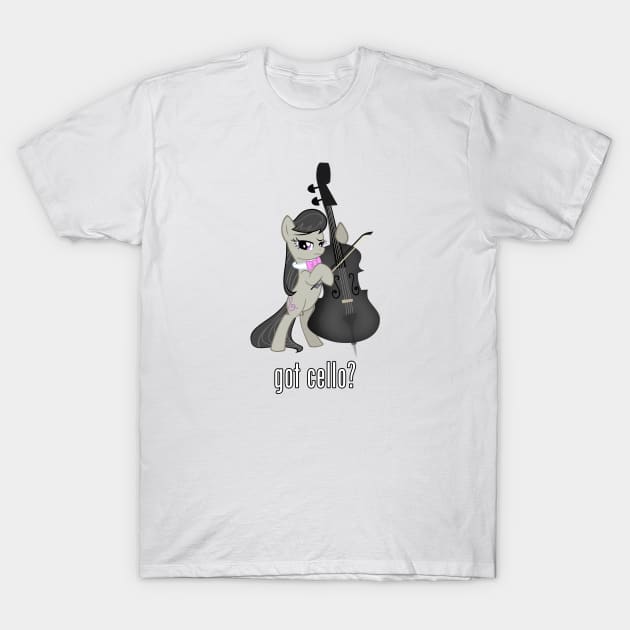 Got Cello? (Black) T-Shirt by Brony Designs